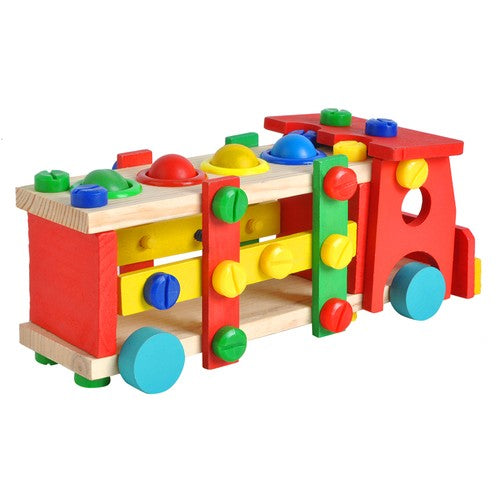 Wooden educational truck 22372-3