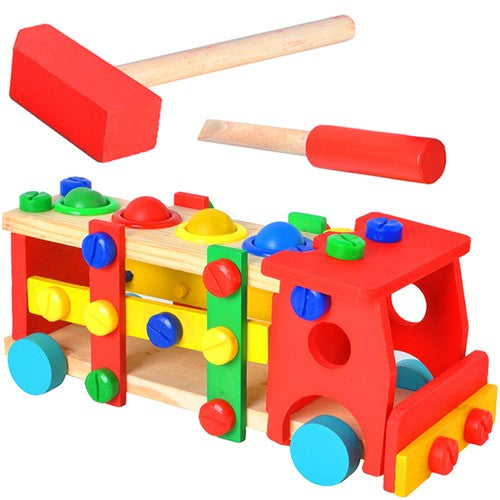 Wooden educational truck 22372 Iso Trade 5900779945272