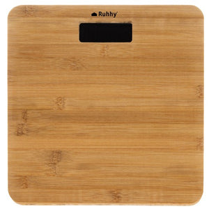 LCD bathroom scale - wooden Ruhhy 22522-1