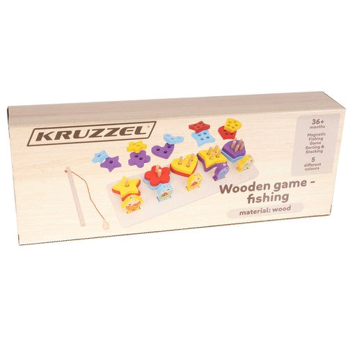 Wooden sorter - fishing Kruzzel 22565-1