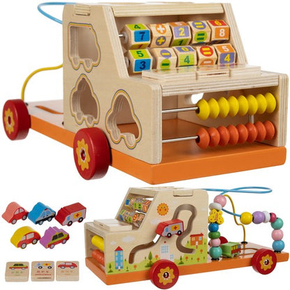 Sorter - wooden car Kruzzel 22652 Kruzzel 5900779947276