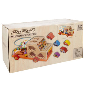 Sorter - wooden car Kruzzel 22652-1