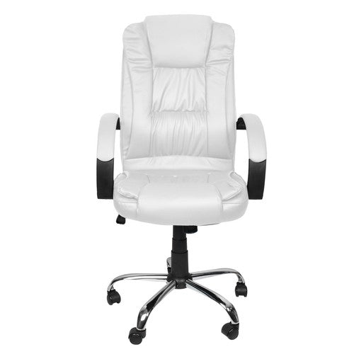 Office chair, eco-leather - white, Malatec 23240-4