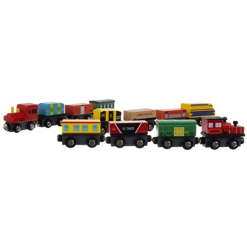 Wooden railway - 12 pieces. Kruzzel 23522-7