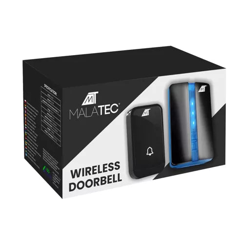 Wireless doorbell black Malatec 23371-10