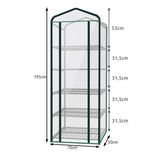 Mini foil greenhouse - 5 shelves 23359-13