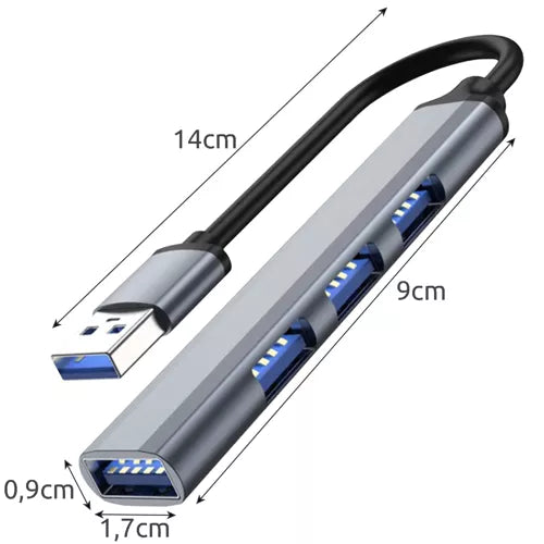 USB HUB - 1 port 3.0 + 3 ports 2.0 Izoxis 23316-6