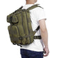 Green small tourist backpack 23243-11