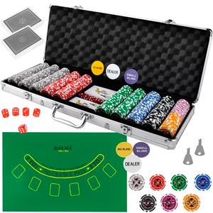 Poker - set of 500 chips in a suitcase HQ 23529 Malatec 5900779950436