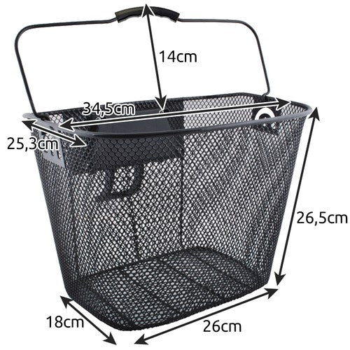 Metal bicycle basket 23557-10