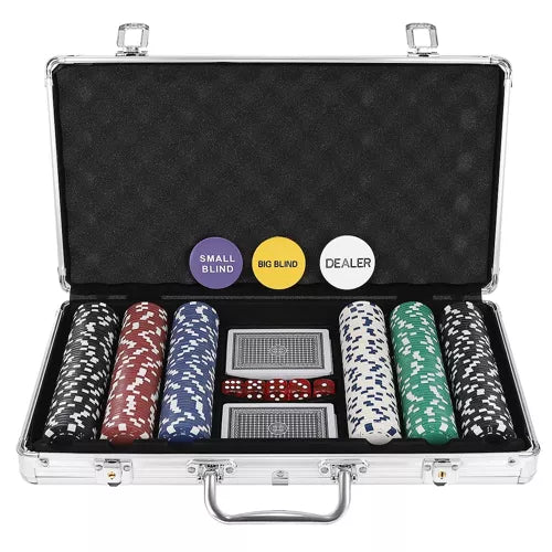 Poker - set of 300 chips in case HQ 23528-4