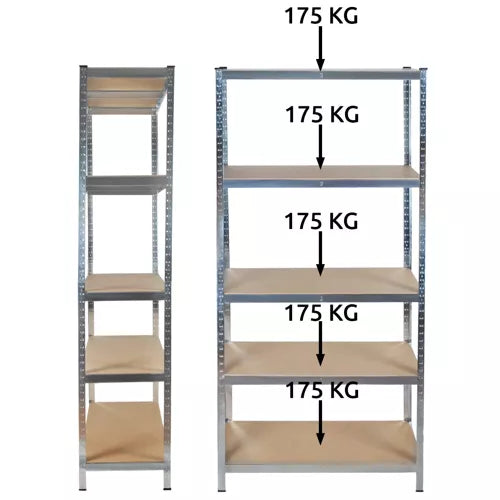 Warehouse shelf 220x100x45 Malatec 23766-8