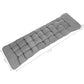 Quilted cushion for a garden lounger, gray 23490-9