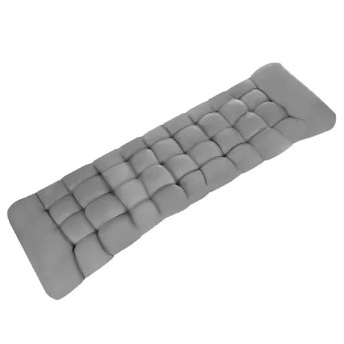 Quilted cushion for a garden lounger, gray 23490-2