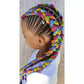 Synthetic hair rainbow braids Soulima 23571-7