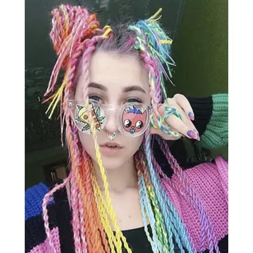 Synthetic hair rainbow braids Soulima 23571-8