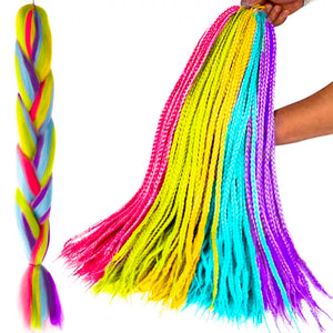 Synthetic hair rainbow braids Soulima 23571 Soulima 5900779949492