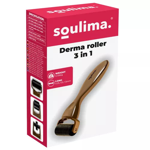 Derma roller 3in1 0.25/0.5/1.5mm Soulima 22846-1