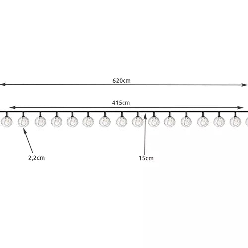 Solar garland 6m 2V IP44 Gardlov 23864-12