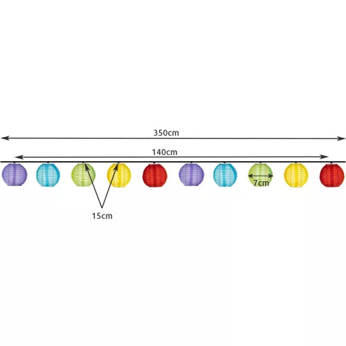 Solar garland 3.5m 2V IP44 23412-15