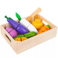 Wooden fruits and vegetables cutting set Z23543-1