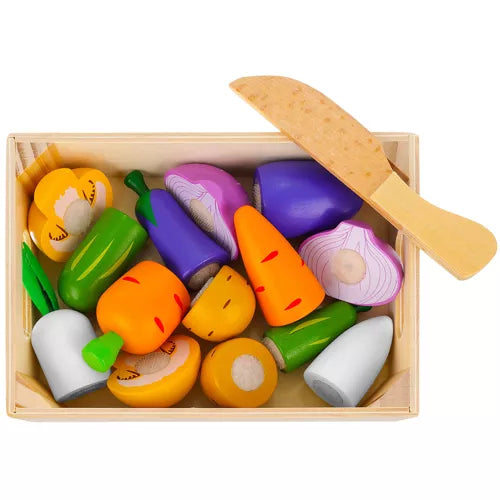 Wooden fruits and vegetables cutting set Z23543-6