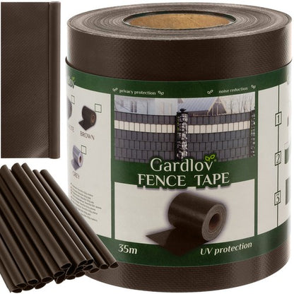 Fencing tape 19cmx35m 630g/m2 brown 23707 Gardlov 5900779951204