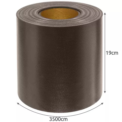 Fencing tape 19cmx35m 630g/m2 brown 23707-14