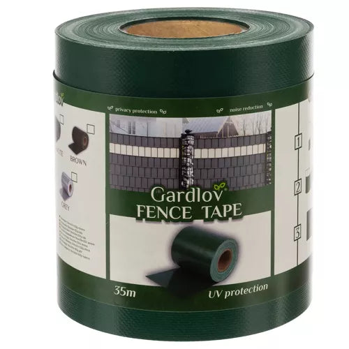 Fencing tape 19cmx35m 630g/m2 green 23706-10