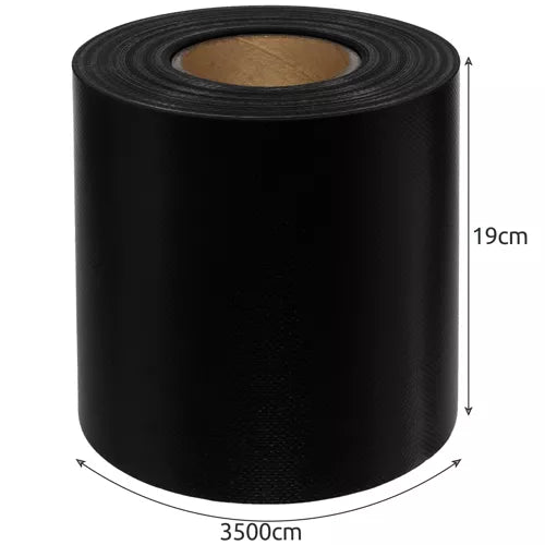 Fencing tape 19cmx35m 630g/m2 black 23705-14