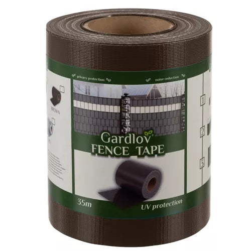 Fencing tape 19cmx35m 450g/m2 brown 23702-11