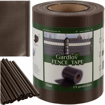 Fencing tape 19cmx35m 450g/m2 brown 23702 Gardlov 5900779951150