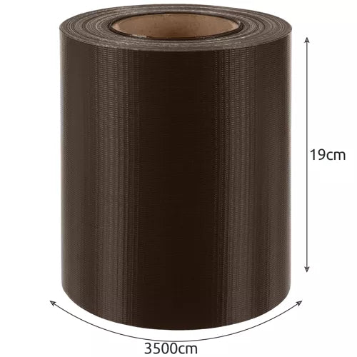 Fencing tape 19cmx35m 450g/m2 brown 23702-17