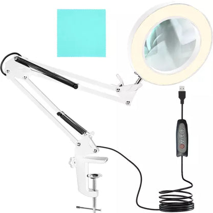 Cosmetic lamp with magnifying glass - white Izoxis 23894 Izoxis 5904463314894