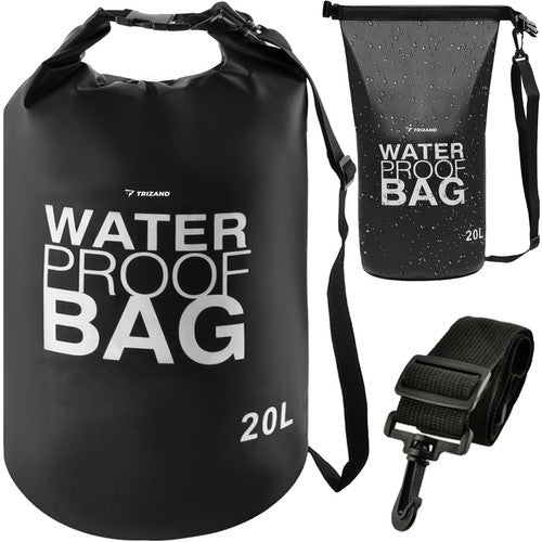 Waterproof bag 20L black 23566 Trizand 5900779950702