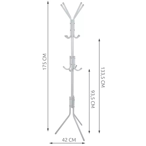 Standing hanger 170cm - white Ruhhy 23814-8