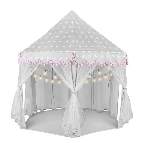 Children&#39;s tent gray and pink Kruzzel 23476-9