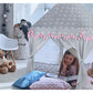 Children&#39;s tent gray and pink Kruzzel 23476-13