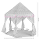 Children&#39;s tent gray and pink Kruzzel 23476-10