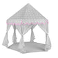 Children&#39;s tent gray and pink Kruzzel 23476-5