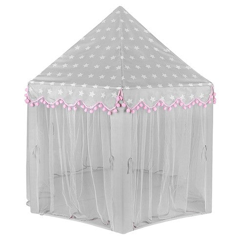 Children&#39;s tent gray and pink Kruzzel 23476-6