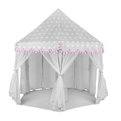 Children&#39;s tent gray and pink Kruzzel 23476-7