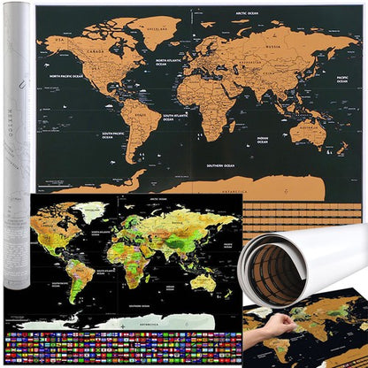 World map - scratch card with flags 23443 Malatec 5900779949775