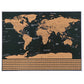 World map - scratch card with flags 23443-1