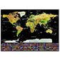 World map - scratch card with flags 23443-2