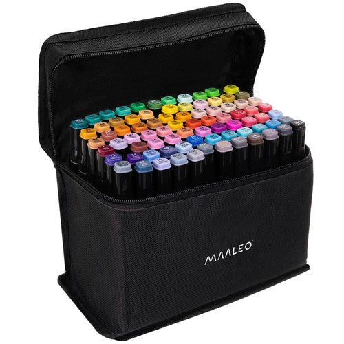 Double-sided markers/pens - 80 pcs. MAALEO 24103-7