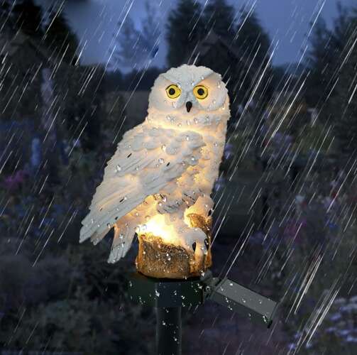 Solar garden lamp - owl Gardlov 23847-2