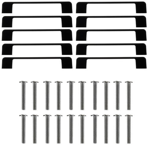 Black furniture handle - 10 pcs. Ruhhy 24190-5