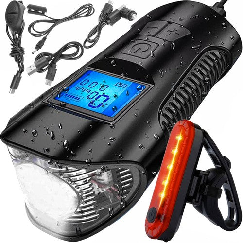 LED bicycle light with counter 23680 Trizand 5900779951099