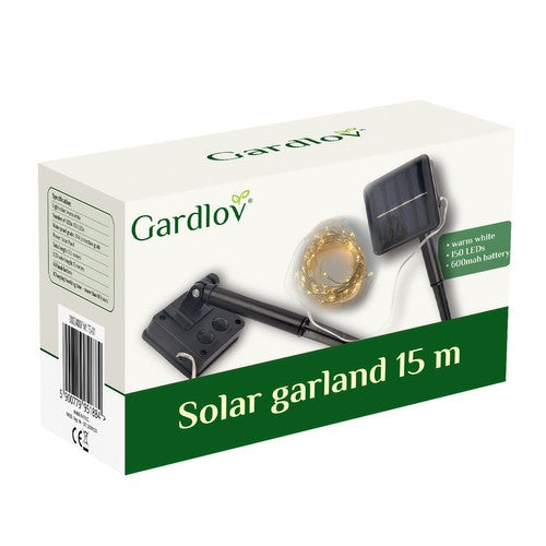 Solar garland 15m IP44 Gardlov 24007-1